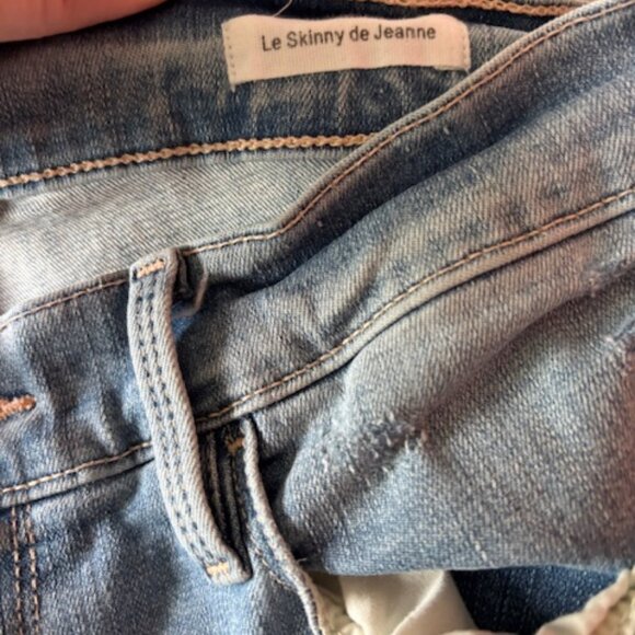 FRAME Denim Le Skinny de Jeanne Highgate Distressed Jeans size 28 - Picture 8 of 9